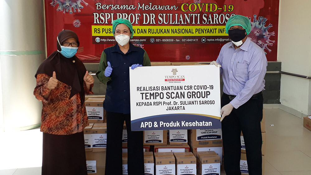 Realisasi Bantuan Donasi CSR COVID-19 Tempo Scan Group kepada 2 Rumah Sakit di Jakarta