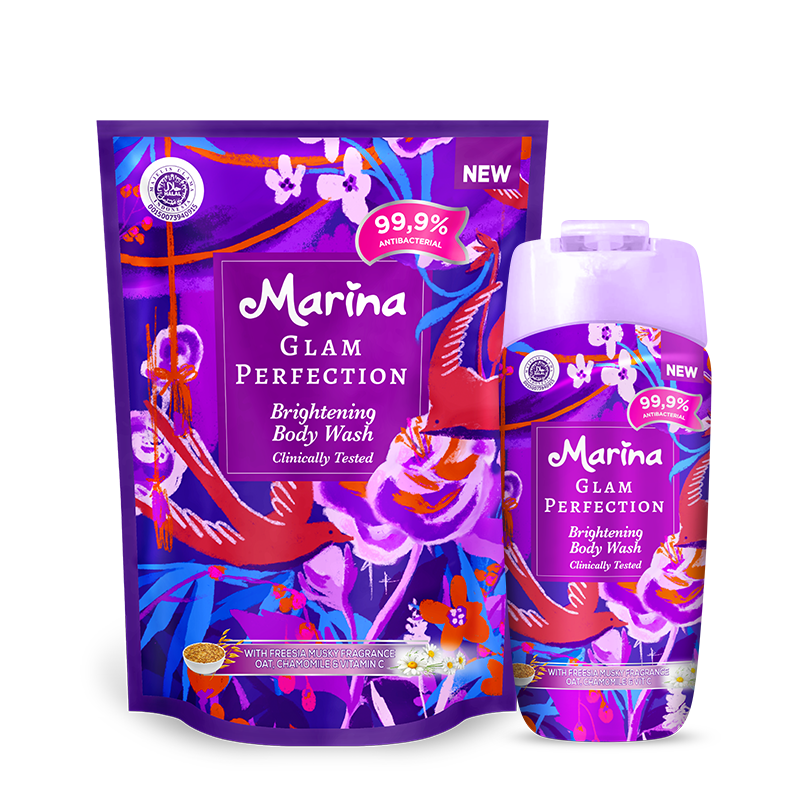 Marina Brightening Body Wash Glam Perfection