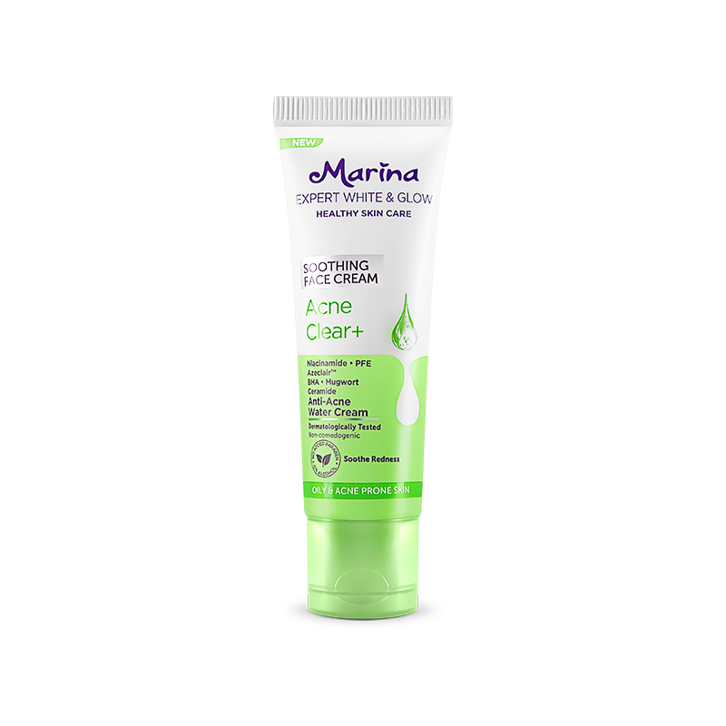 Marina Expert White & Glow Soothing Face Cream – Acne Clear+