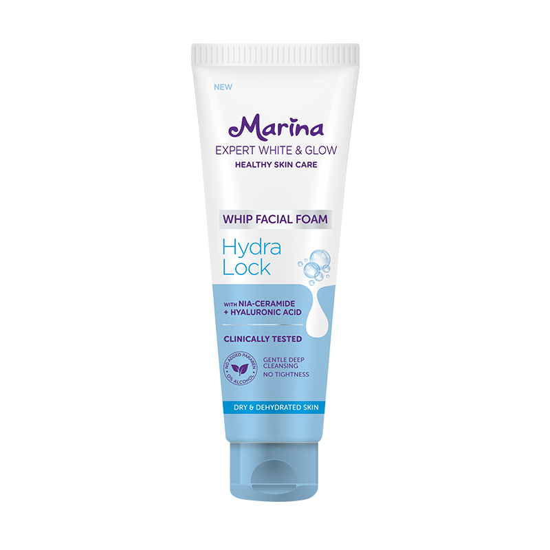 Marina Expert White & Glow Whip Facial Foam – Hydra Lock
