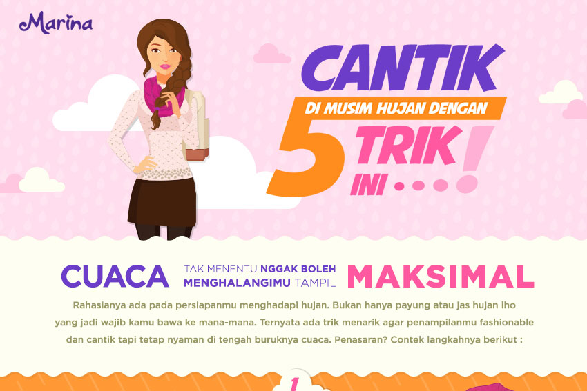 Cantik Di Musim Hujan Dengan 5 Trik Ini