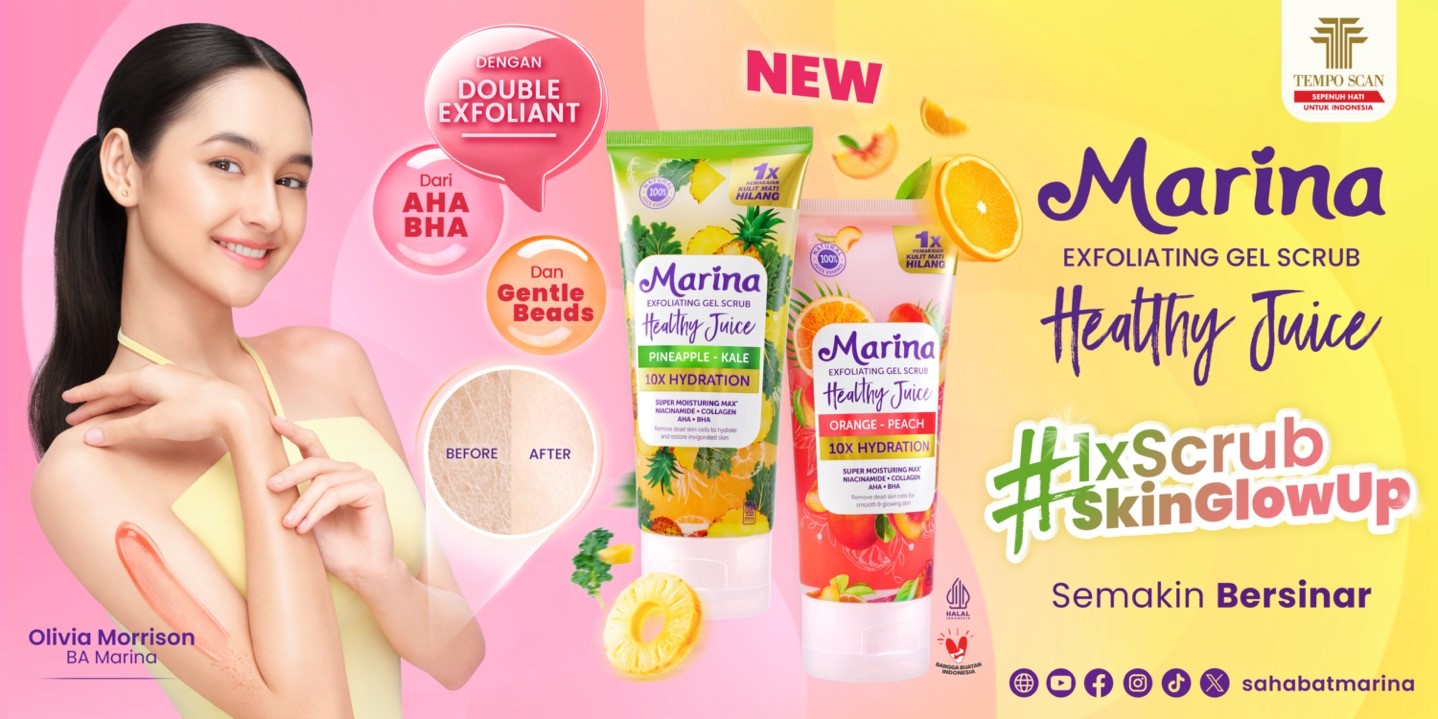 Kulit Kusam? Saatnya Juice Up Kulit Tubuhmu dengan Marina Exfoliating Gel Scrub!