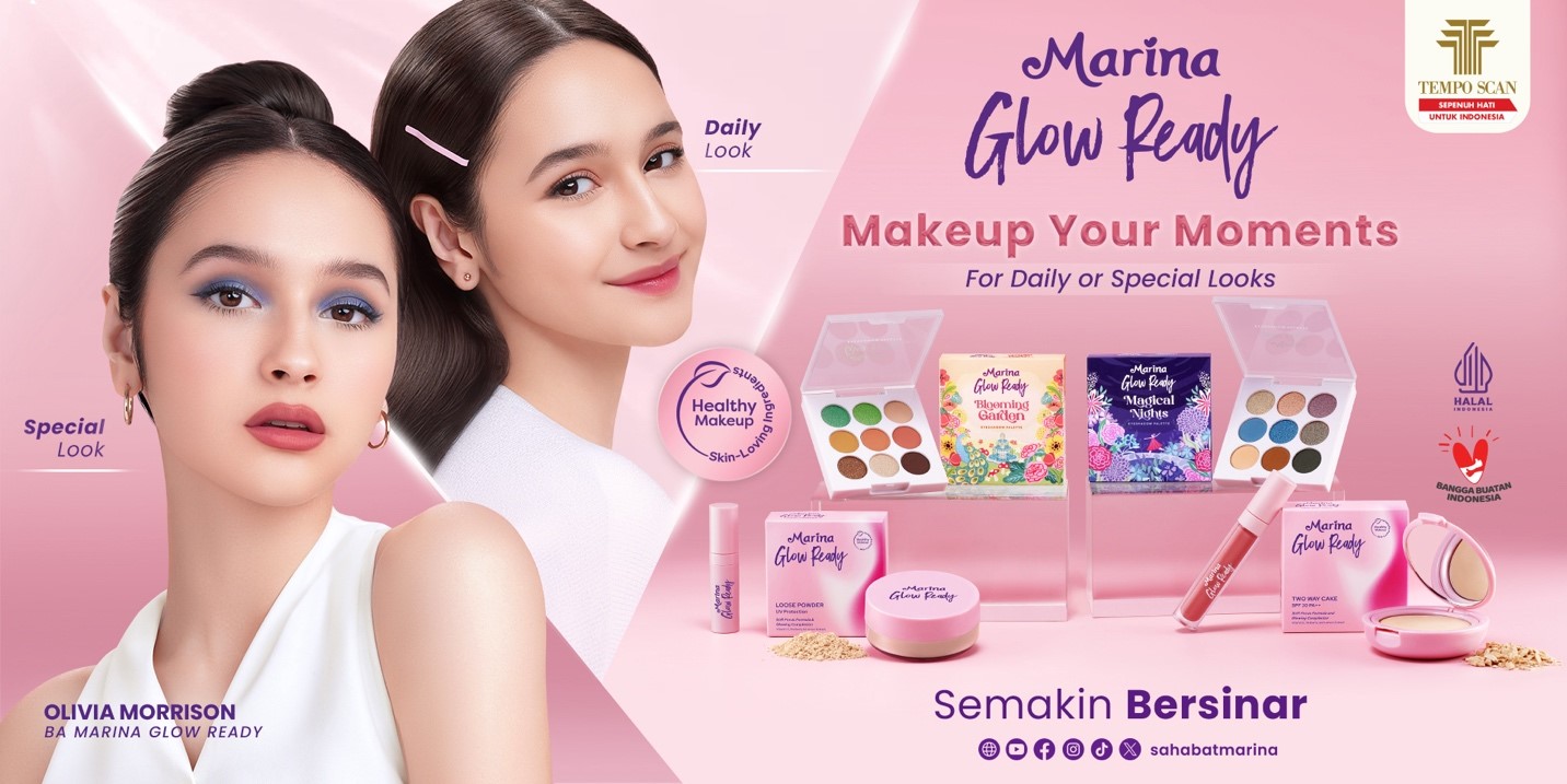 Tampilan Baru, Energi Baru Marina Glow Ready Kini Lebih Fresh, Fun, dan Stylish!