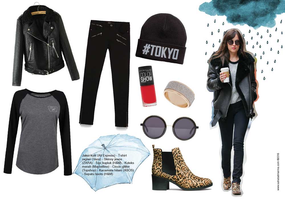 Gaya Biker Chic untuk Cuaca Dingin