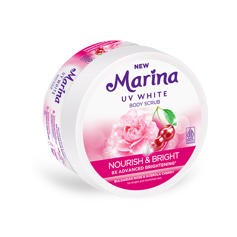 Marina UV White Body Scrub Nourish & Bright