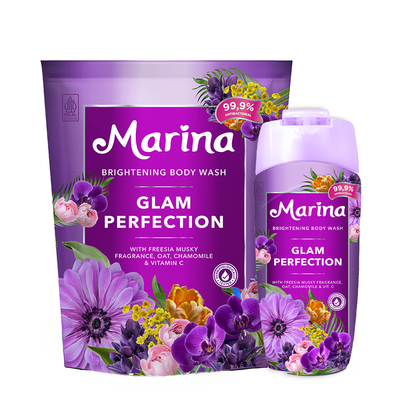 Marina Brightening Body Wash Glam Perfection