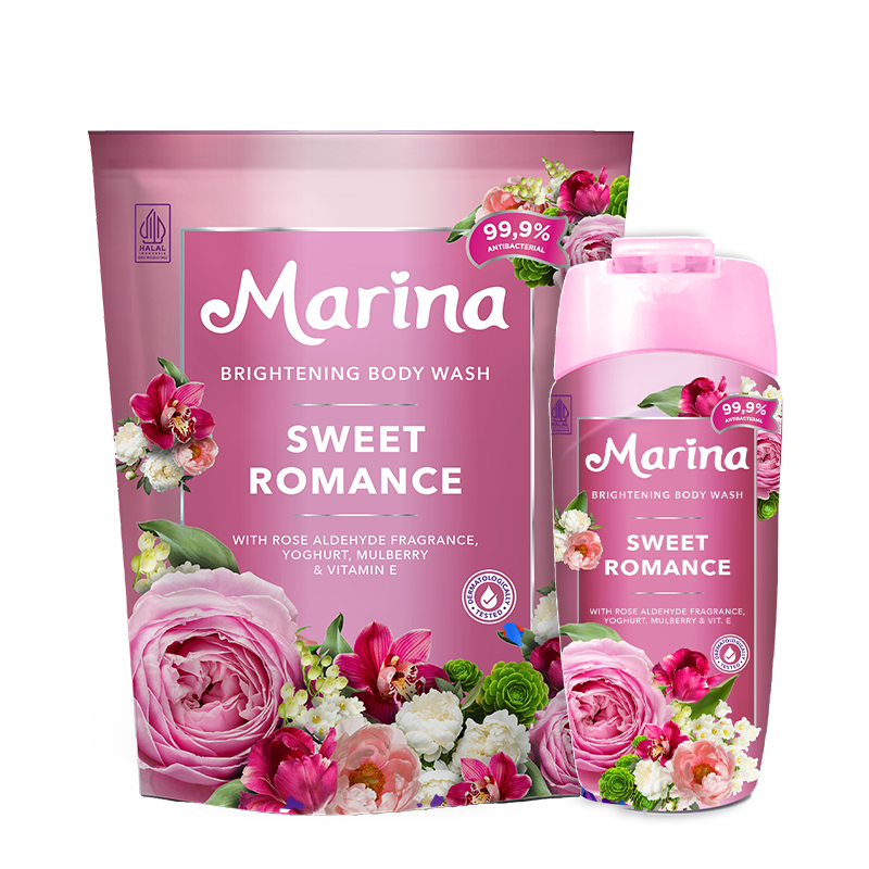 Marina Brightening Body Wash Sweet Romance