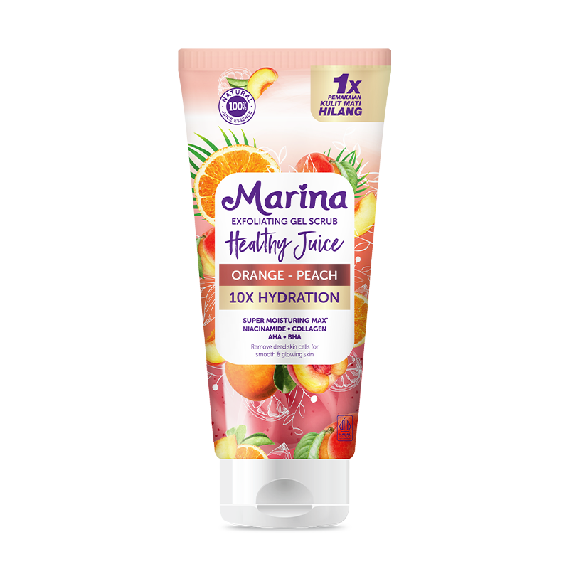Marina Exfoliating Gel Scrub Healthy Juice Orange Peach