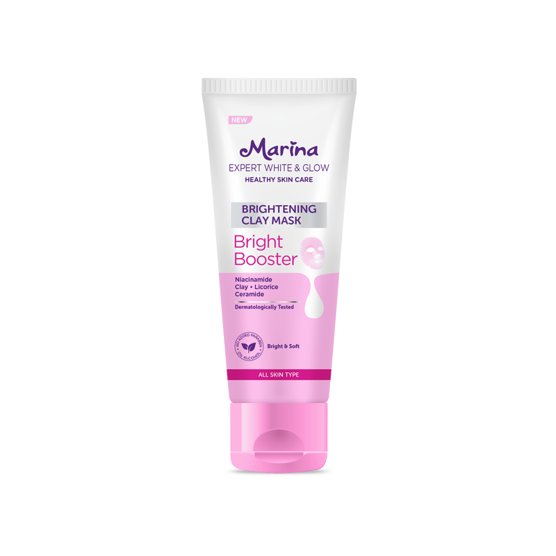 Marina Expert White & Glow Brightening Clay Mask – Bright Booster