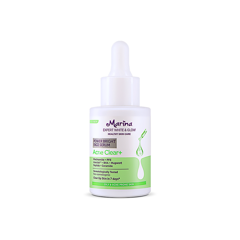 Marina Expert White & Glow Power Bright Face Serum – Acne Clear+