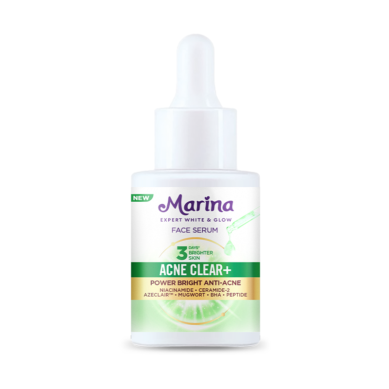 Marina Expert White & Glow<br>Power Bright Face Serum – Acne Clear+