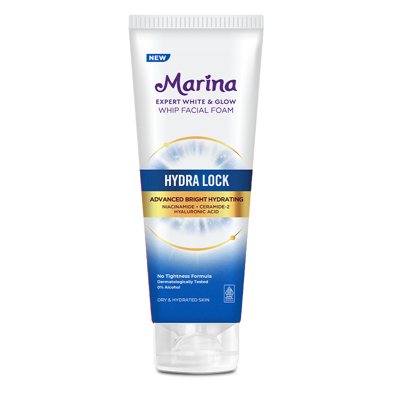 Marina Expert White & Glow<br>Whip Facial Foam – Hydra Lock