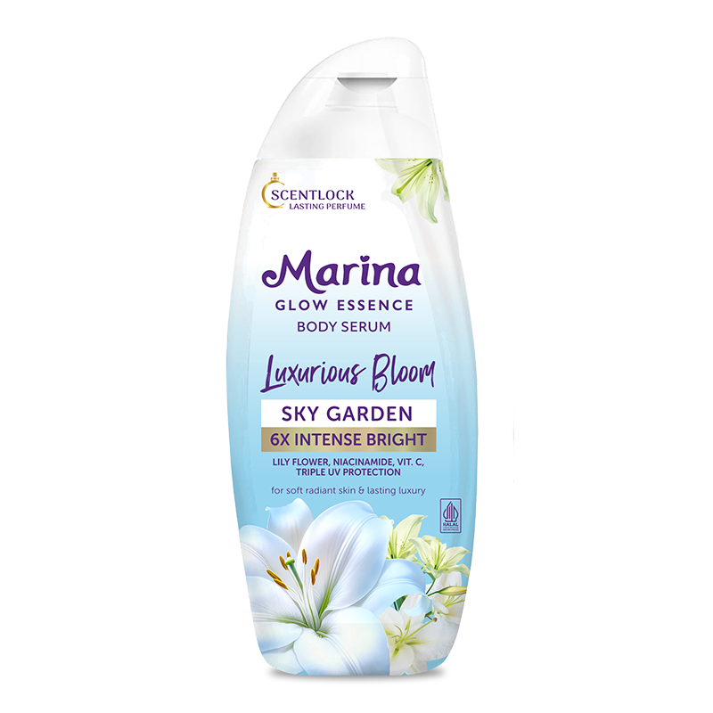Marina Glow Essence Body Serum Luxurious Bloom Sky Garden