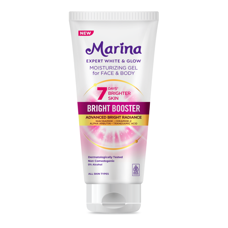 Marina Expert White & Glow Moisturizing Gel for Face & Body – Bright Booster