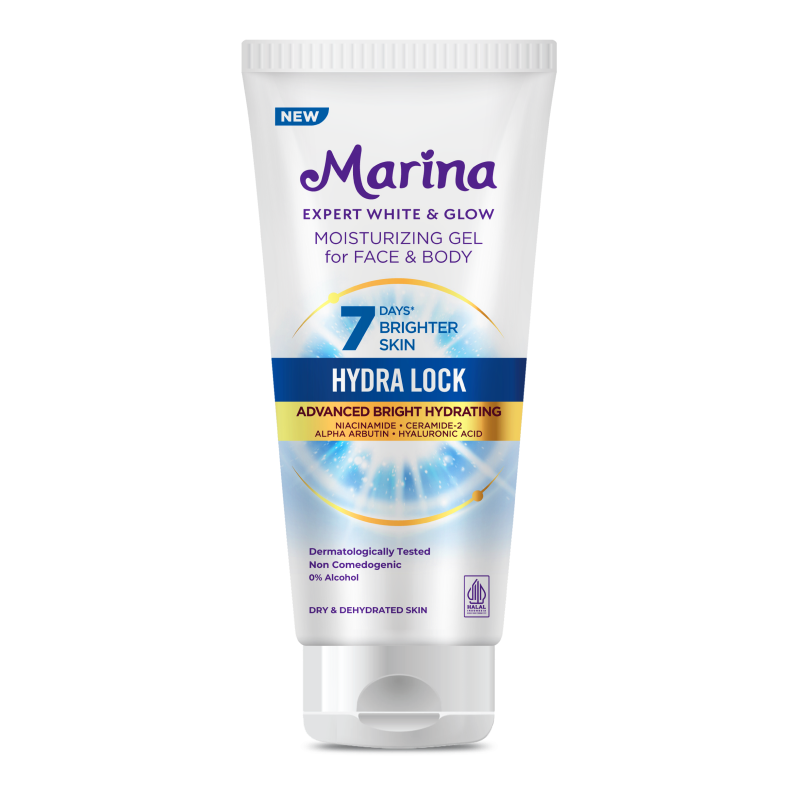 Marina Expert White & Glow Moisturizing Gel for Face & Body – Hydra Lock