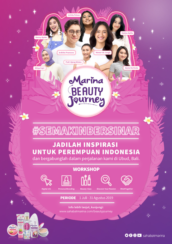 Yuk, Bikin Diri Kamu #SemakinBersinar Bersama Marina Beauty Journey