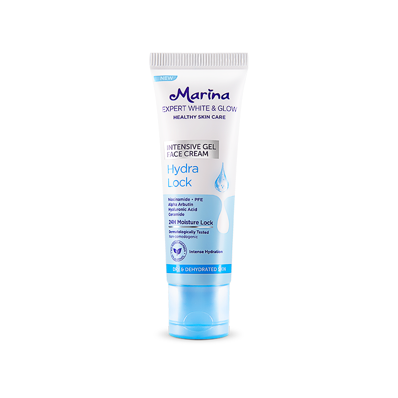 Marina Expert White & Glow Intensive Gel Face Cream – Hydra Lock